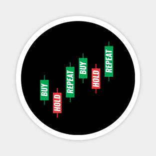 Buy Hold Repeat Candlestick Chart Magnet